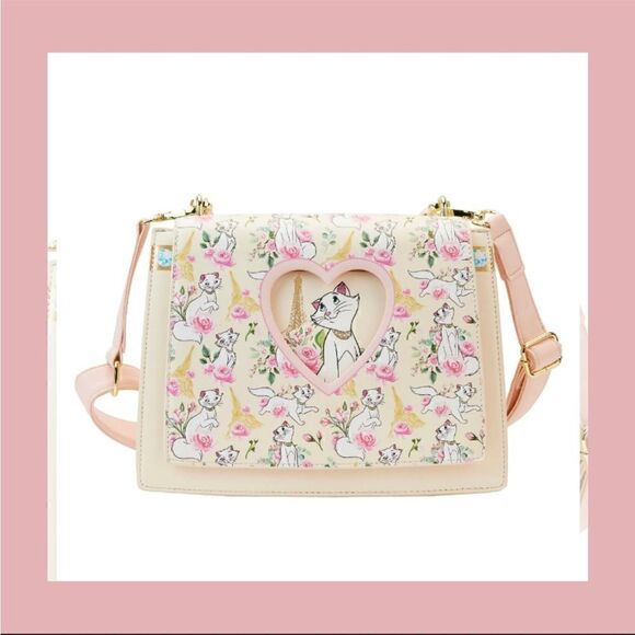 Loungefly Aristocats Duchess in Paris Floral AOP Crossbody (Exclusive) - Picture 1 of 8